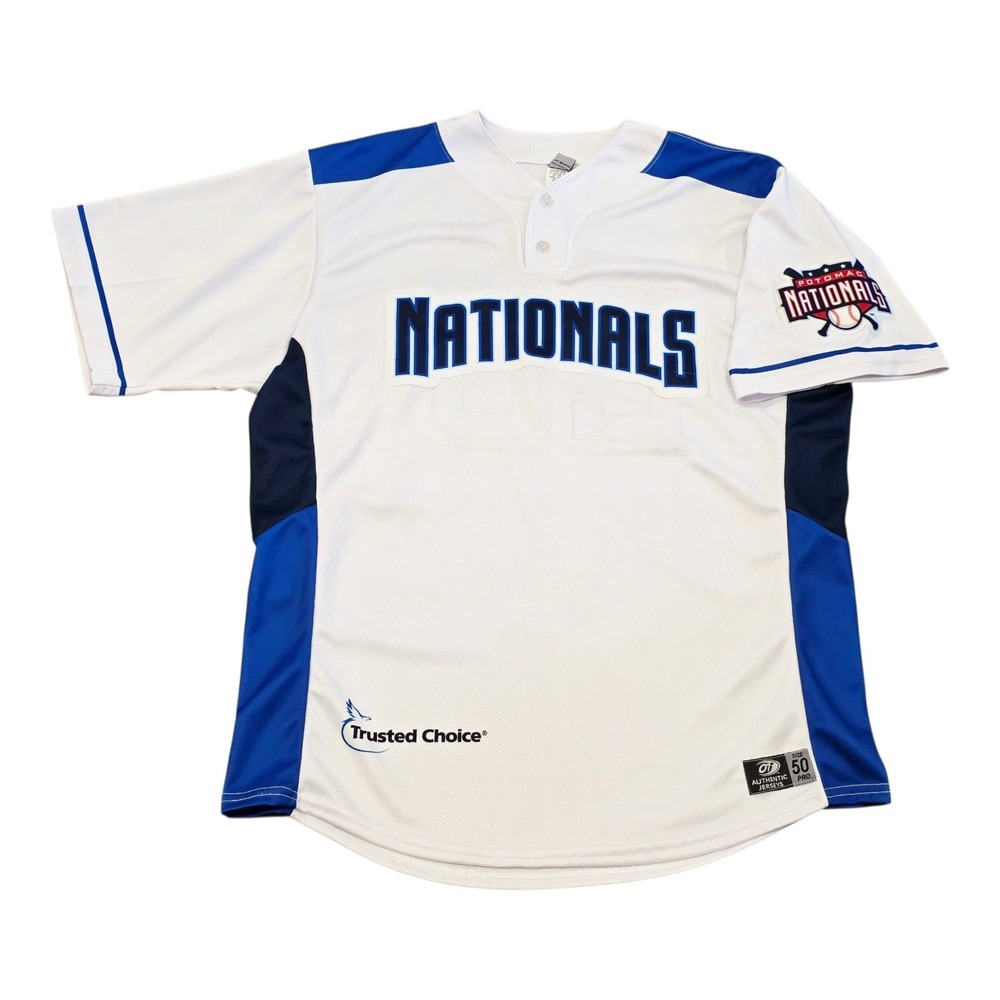 2013 Potomac Nationals #26 Game Used Signed Make-A-Wish Jersey MiLB Sz 50